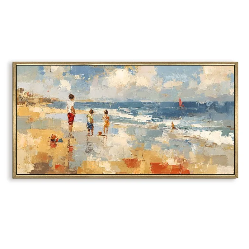 Shoreline Canvas Wall Painting With Frame media 3