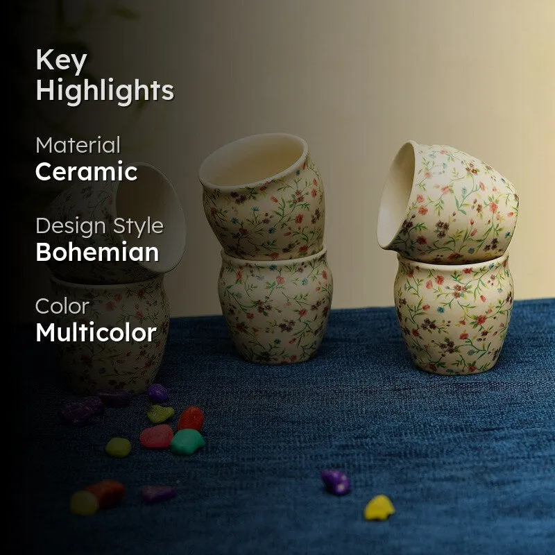 BloomCraft Ceramic Kulhad (180 mL Each) - Set Of Six media 2