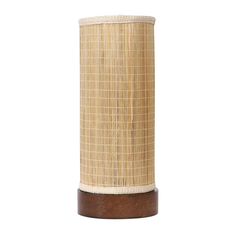 Cylindra Bamboo Table Lamp - Brown media 6