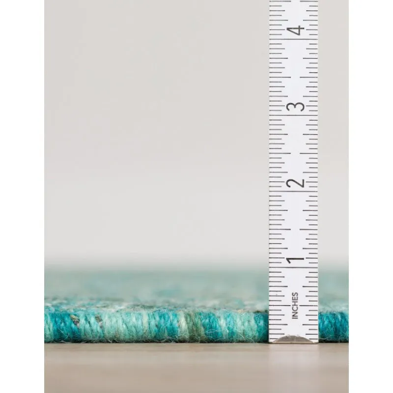Osman Hand Tufted Wool Rug - Sea Green media 9