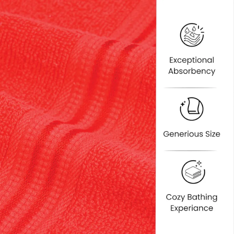 Micro Cotton LuxeDry Solid Bath Towel - Red media 7