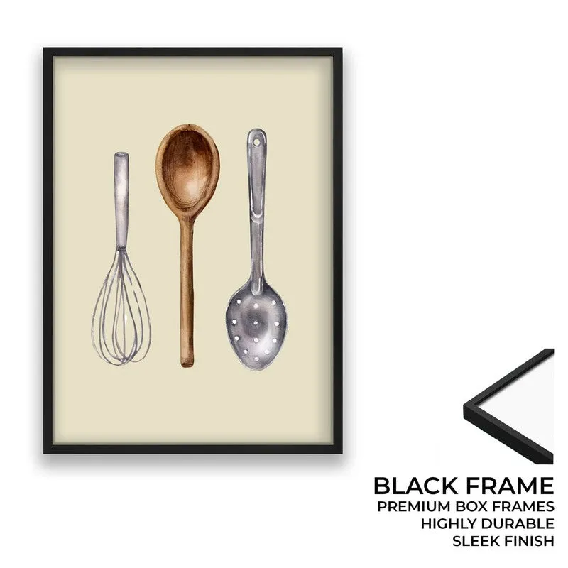 Whisk&Tools Archival Canvas Wall Art - Black media 8