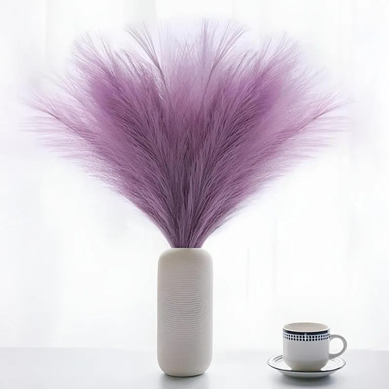 Artificial Feathery Pampas Grass (Soft Purple) - Set Of Four media 4