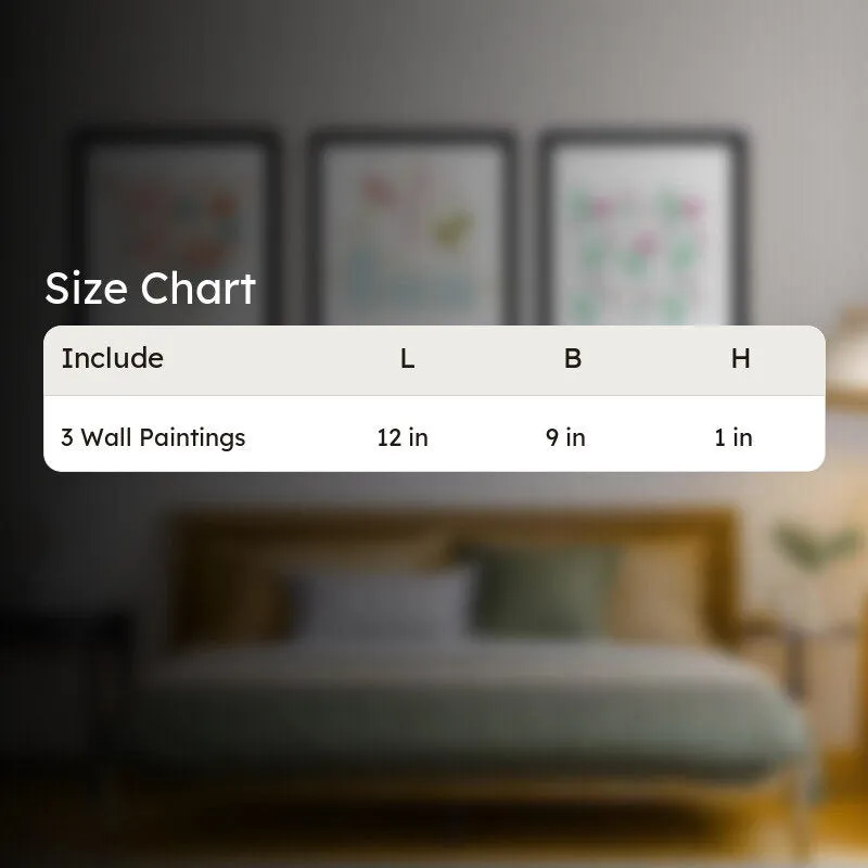Petal Promises Paper Wall Painting With Frame - Black media 8
