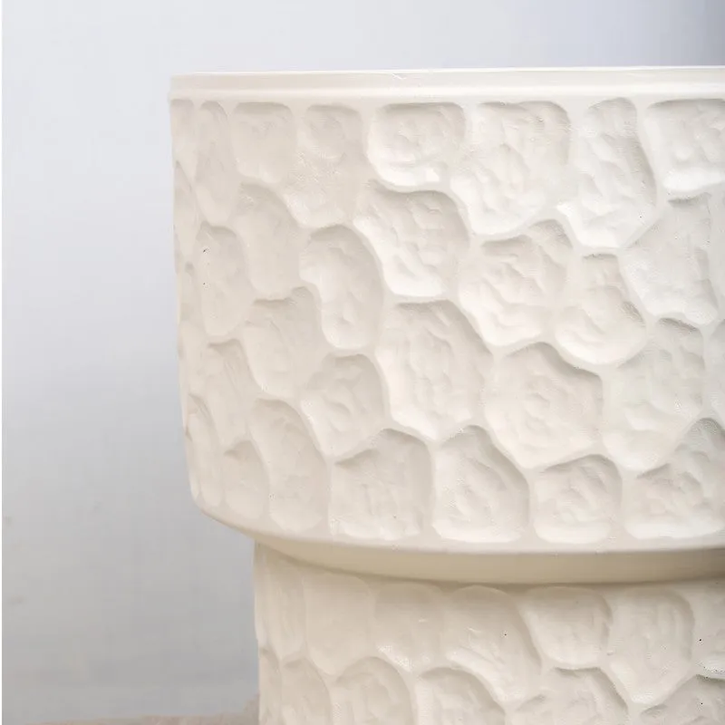 Peblora Floor Planter - White media 9