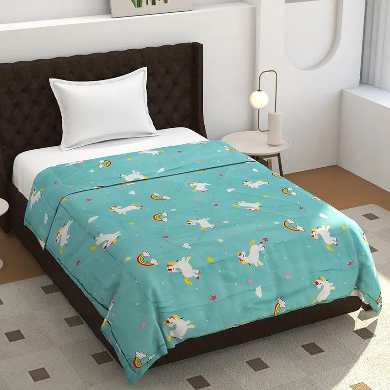 Unicorn Prism Microfiber Kids Comforter - 150 GSM media 1