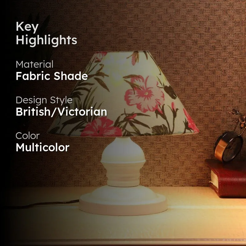 Gardensa Myrla Fabric Table Lamp - Multicolor media 2