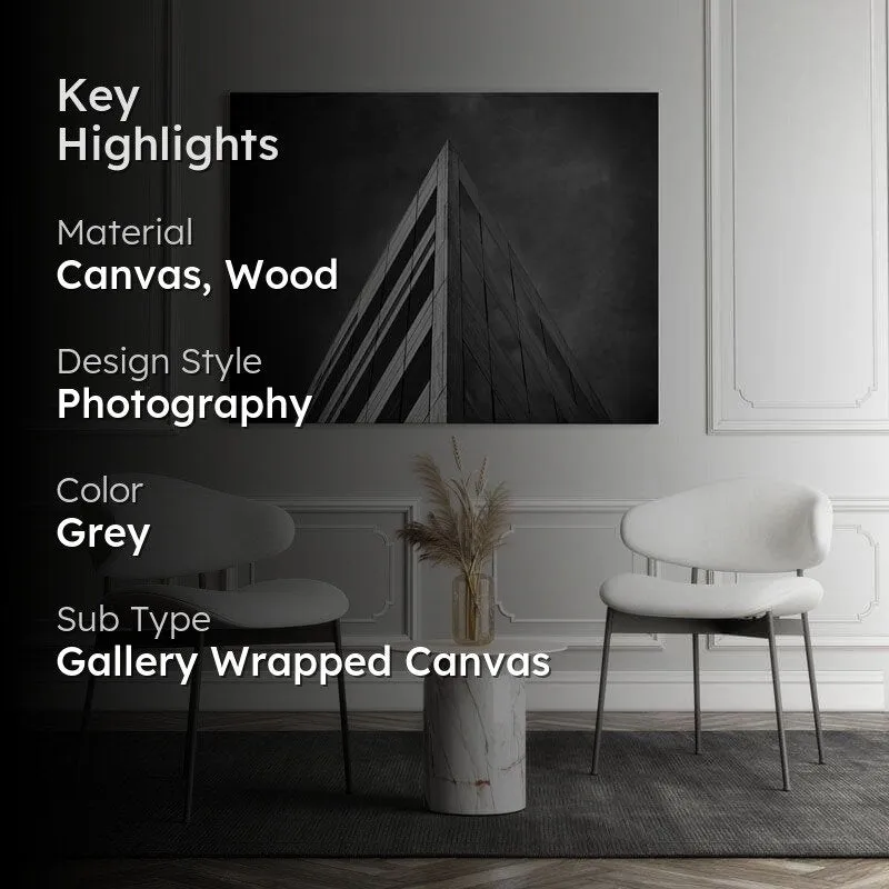 Noir Heights Canvas Wall Painting - Gallery Wrap media 2