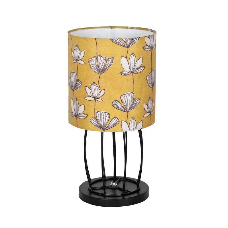 CrownGlow Premium Metal Table Lamp - Yellow,Black media 4