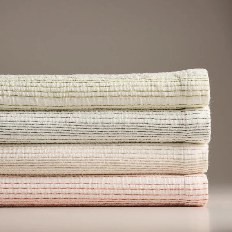 Stripe Grace Cotton Bedcover (Pink) (280 Gsm) - Three Piece Set media 5