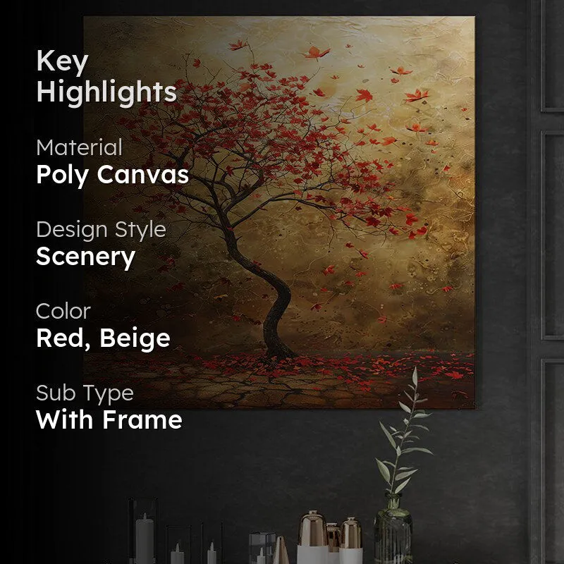 Solitary Fall Beauty Wall Painting media 2