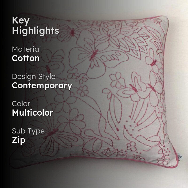 Kelly Embroidered Cushion Cover media 2