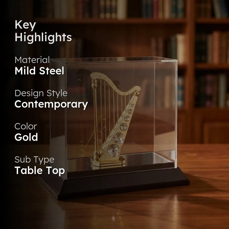 Golden Harmony Music 24K Gold Plated Mild Steel Showpiece media 2
