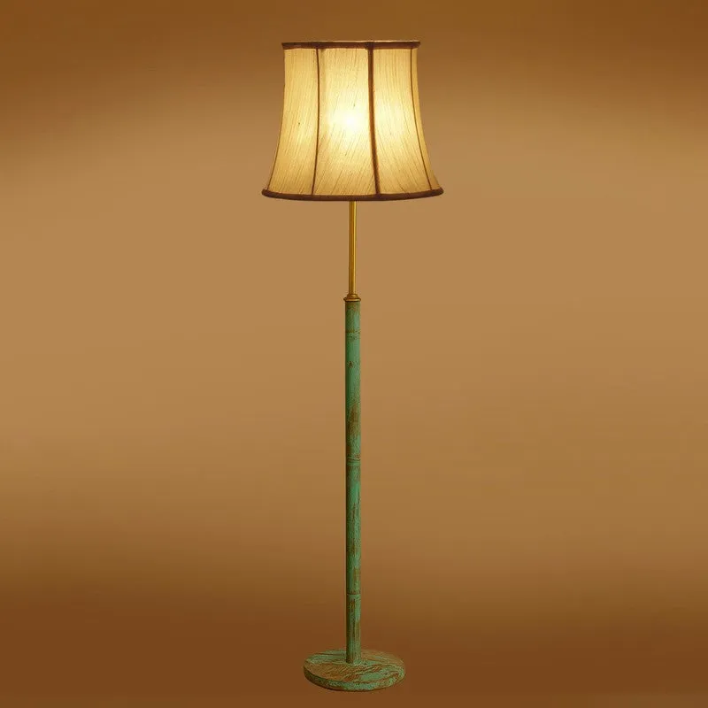 Misty Morning Wooden Floor Lamp - White media 7