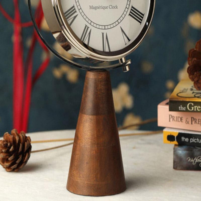 Tower Trove Aluminium Table Clock - Silver media 4