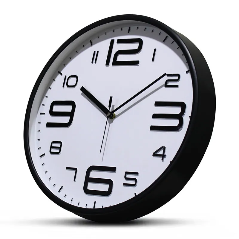 Cadence Analog Wall Clock - Black, White media 6