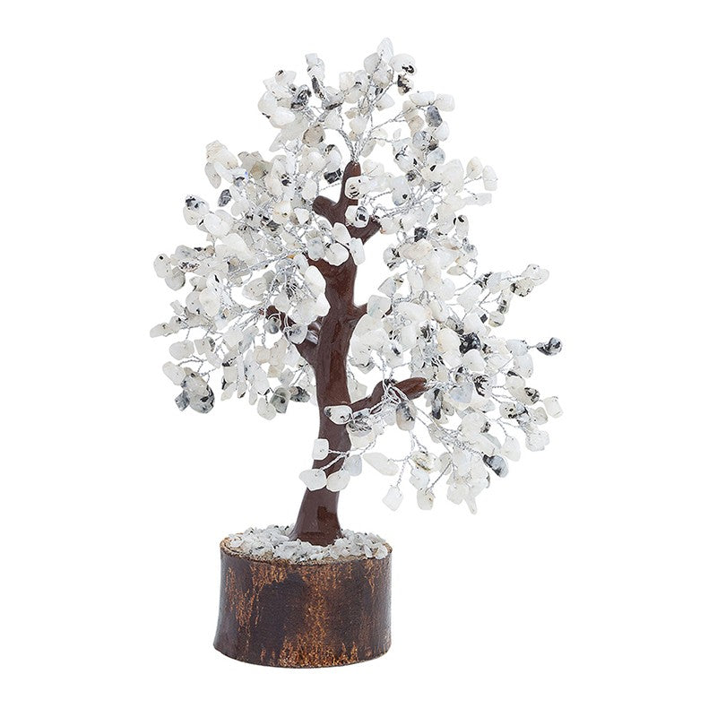 Elina Crystal Stone Wish Tree Showpiece - White media 4