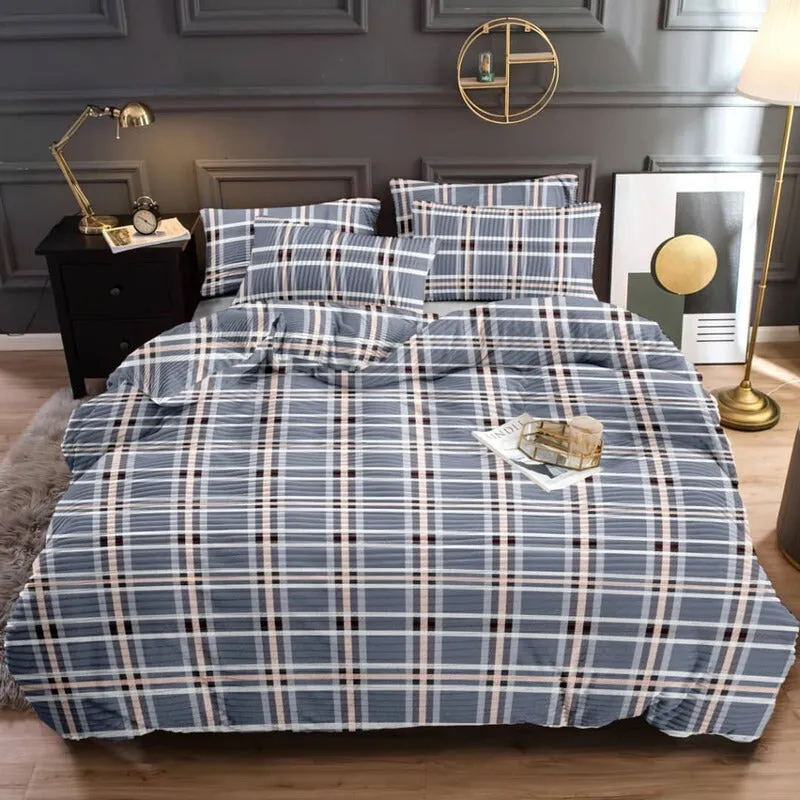 Anruin Grided Duvet Cover media 1