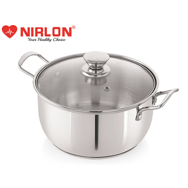 Nirlon Cooking Pot With Lid - 1500 ML/8 Inches - 1500 ML