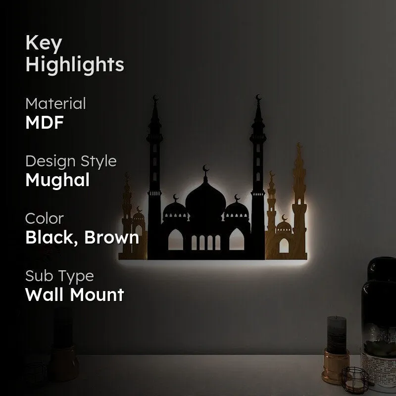 MahalAura Backlit MDF Wall Accent media 2