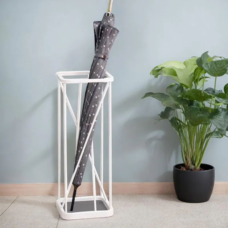 Urban Catch Metal Umbrella Stand - White media 3