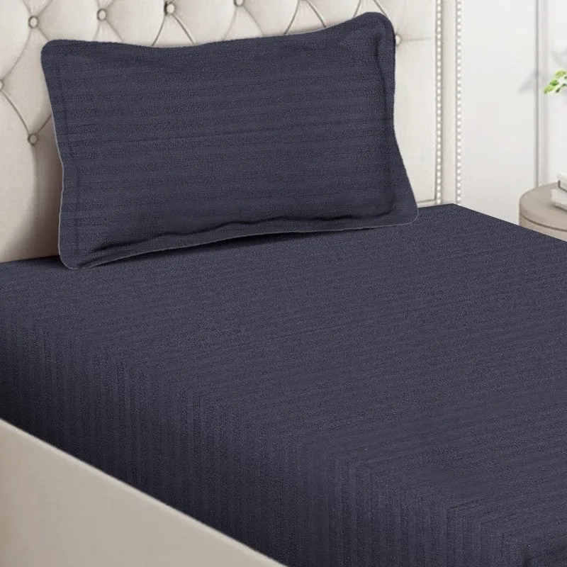 Tiryn Bedsheet (Violet) - 140 GSM media 4