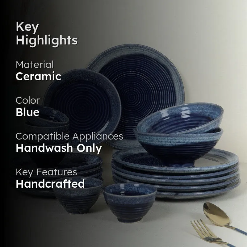 Rasoi Royale Dinner Set (Blue) - 20 Piece Set media 2