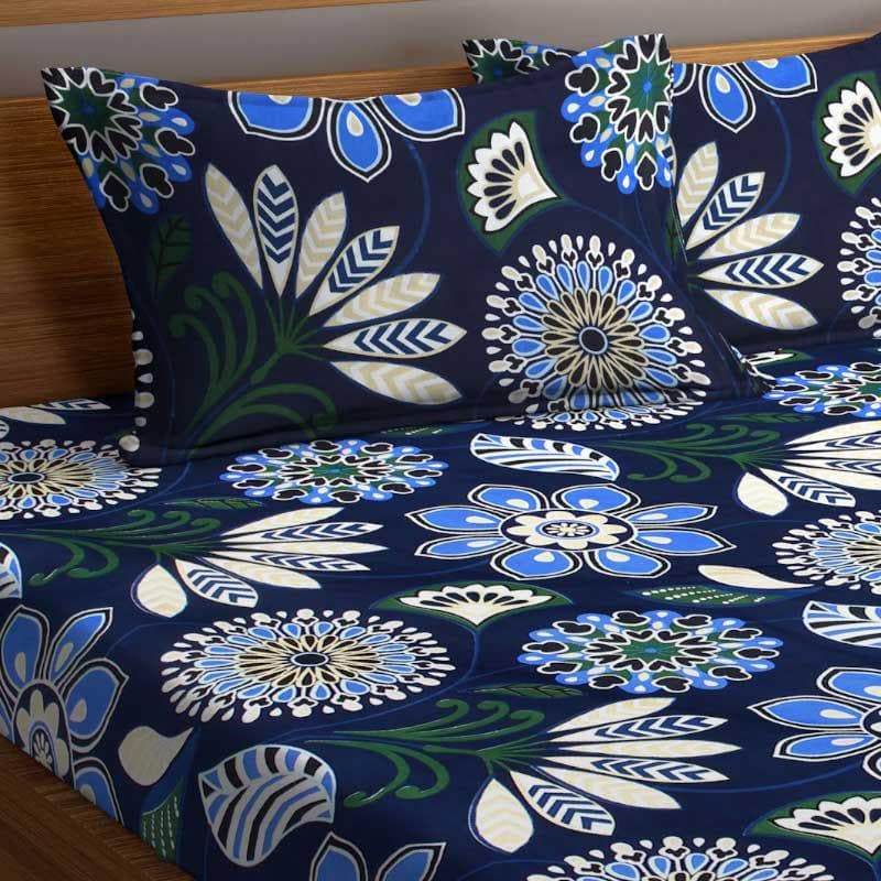 Zuri Printed Microfiber Bedsheet  - 130 GSM media 4