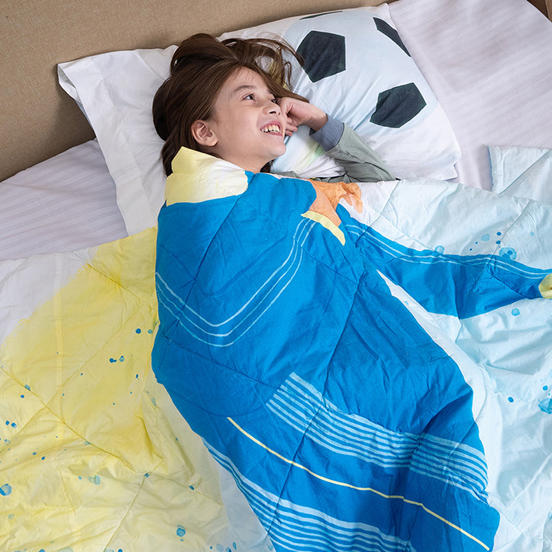Soccer Buddies Reversible Cotton Comforter - 480 GSM media 5