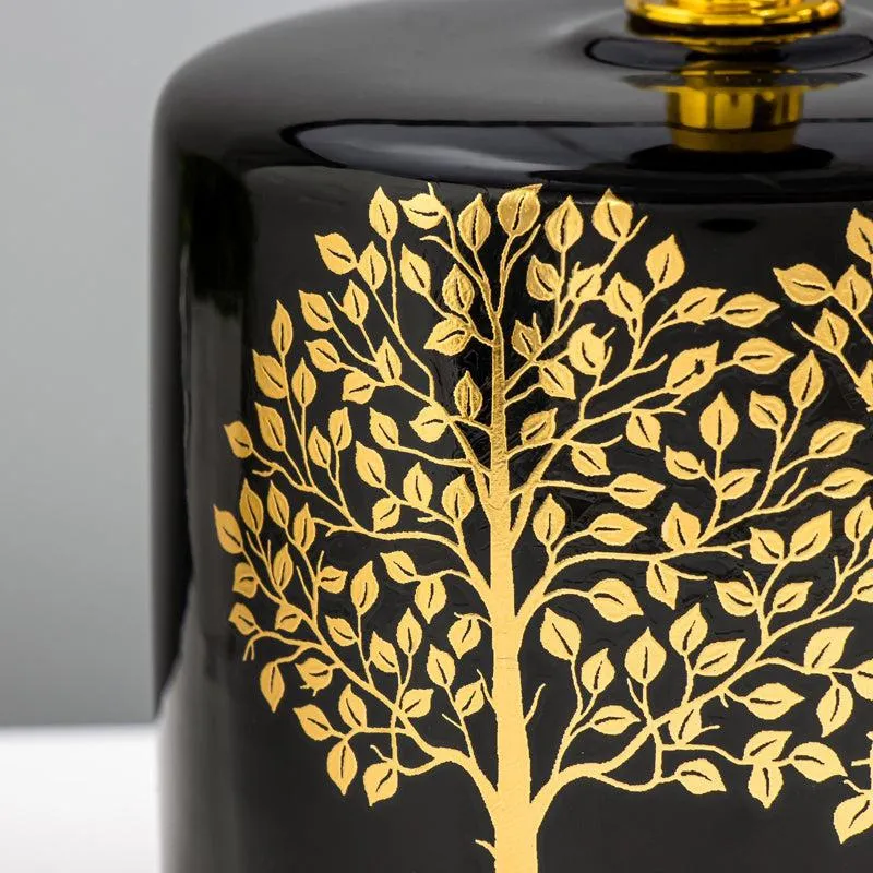 Vriksha Resin Table Lamp - Black,Gold media 4