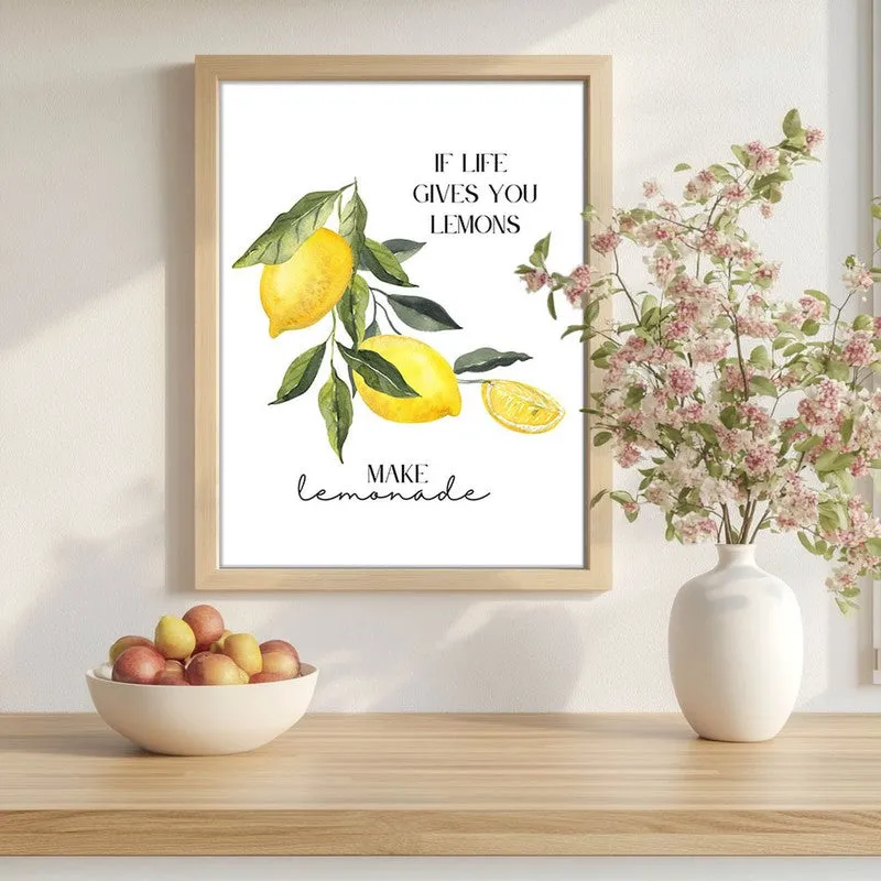 Yelllow Zest Archival Canvas Wall Art - Brown media 1