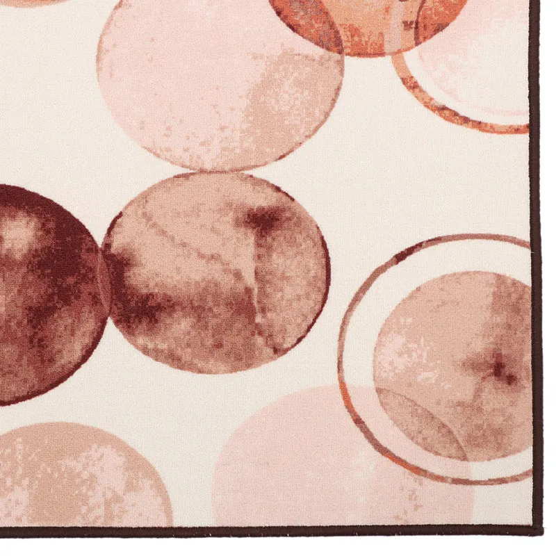 Peachy Circles Anti-Skid Carpet media 4