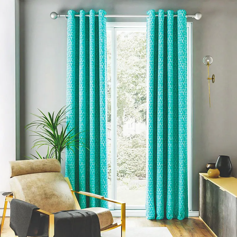 Wyatt Jacquard Blackout Curtain - Set Of Two media 1