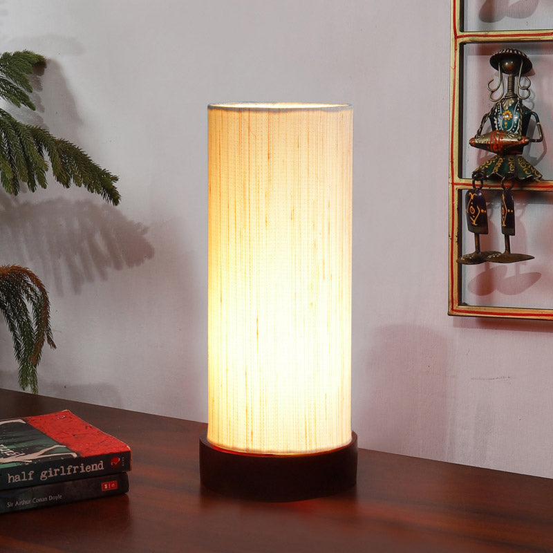 Miza Tower Wooden Table Lamp - White,Black