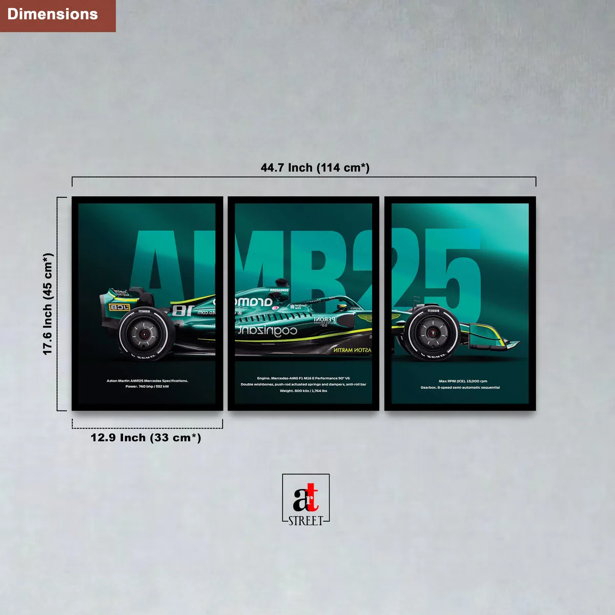 Race Day Legends Wall Art - Set Of Three media 3