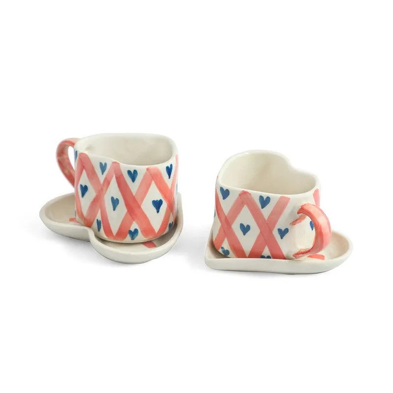 Cupid Cup & Saucer (300 Ml) - Set Of Two media 3