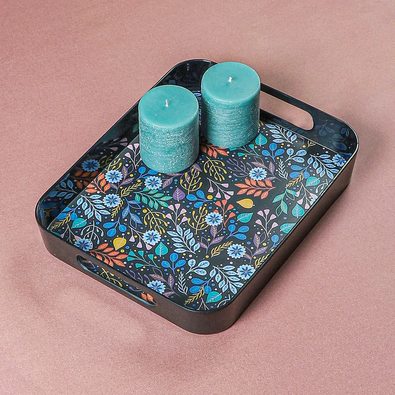 Dalna Floral Serving Tray media 3