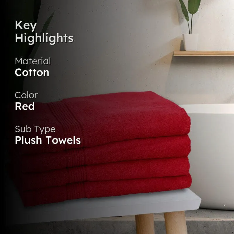 Bodil Bath Towel (Red) - Set Of Four media 2