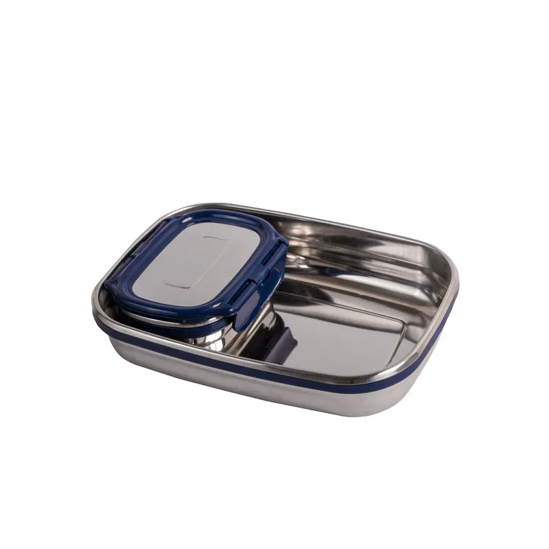 Delico Pack Blue Lunch Box With Insulated Pouch (775 /150 mL) - Three Piece Set media 4