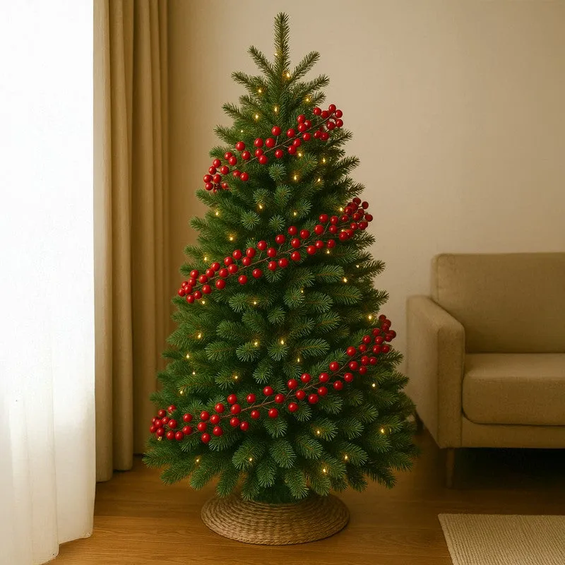 Ruby Cherry Garland Foam Christmas Ornament - Red media 7