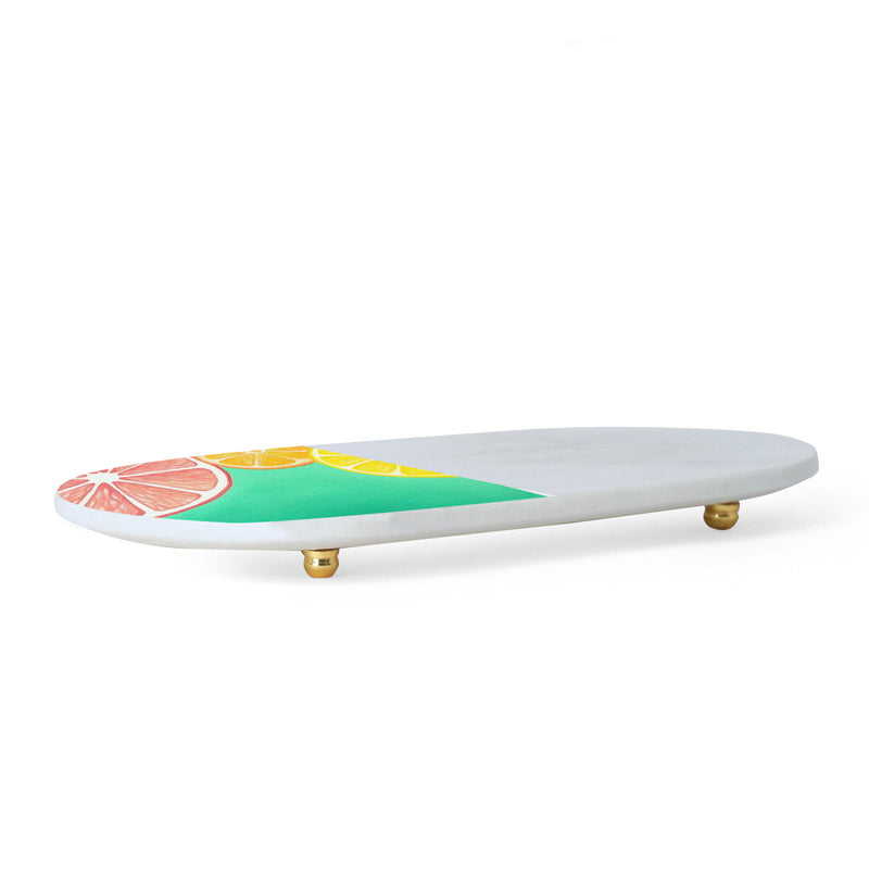 Printed (Marble,Brass) Marble Platter media 4