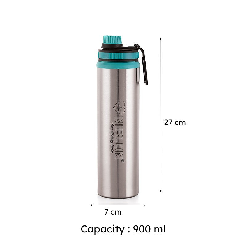 Solene Stainless Steel Water Bottle (Blue) - 900 mL media 8