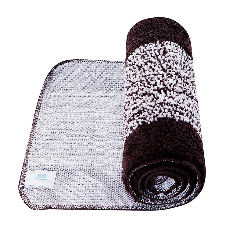 Marvis Anti Skid Micro Fiber Runner Rug - Black media 4