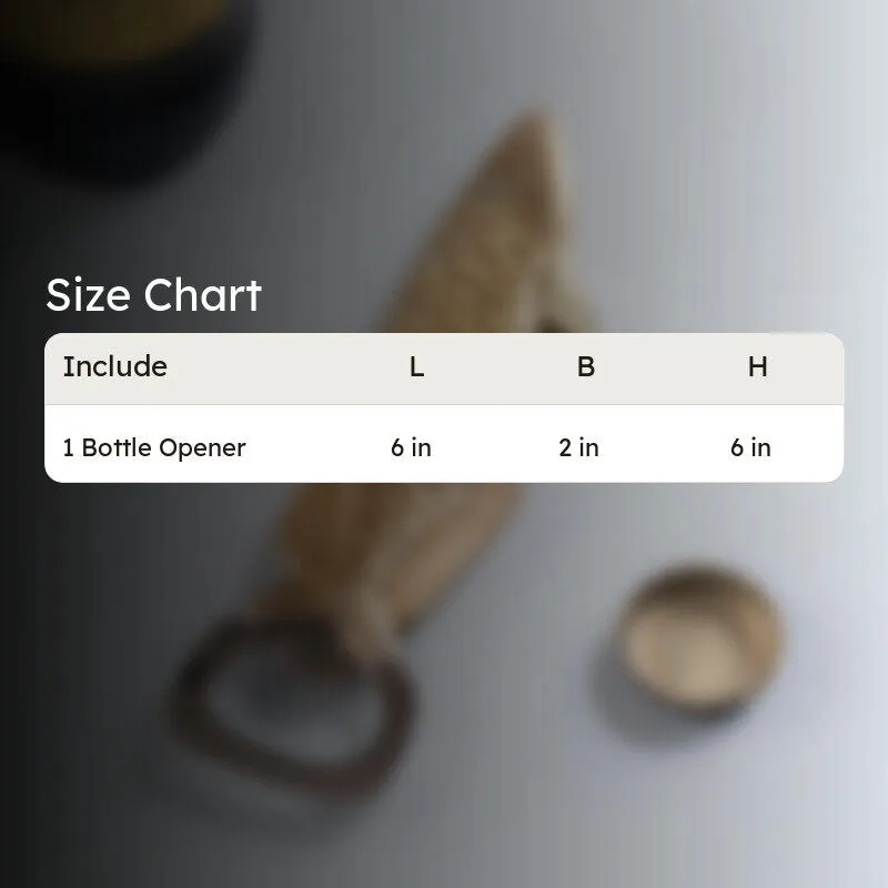 Fin & Twist Stainless Steel Bottle Opener - Gold media 10