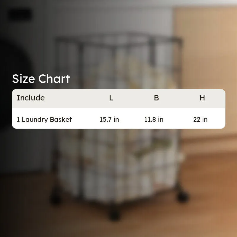 Tidygo Foldable Iron Laundry Basket - Black media 11