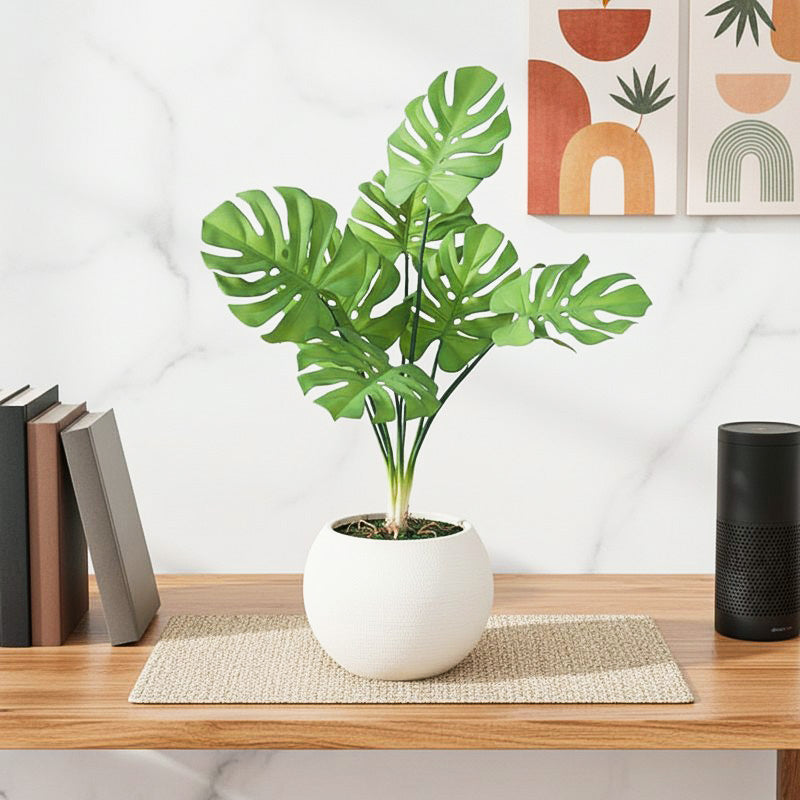 Botanic Whisper Artificial Plant With Black Plastic Pot