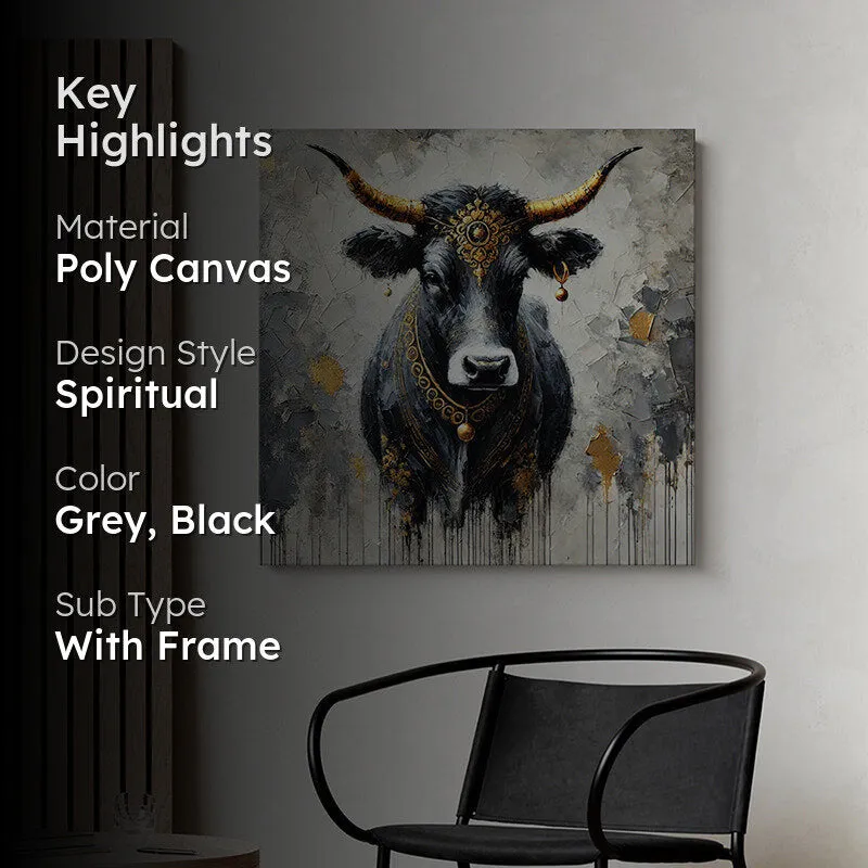 Divine Bull Wall Painting media 2