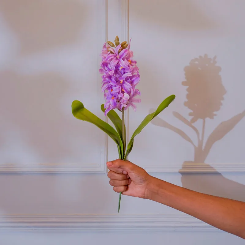 Faux Hyacinth Lily Flower Stick (Purple) - 17 CM media 1