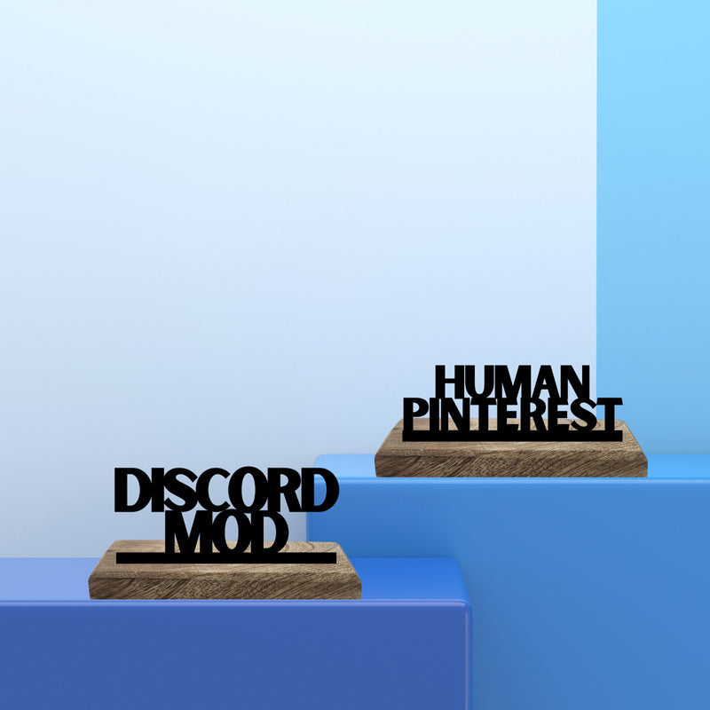 Discord Mod Typography Showpiece - Set Of Two