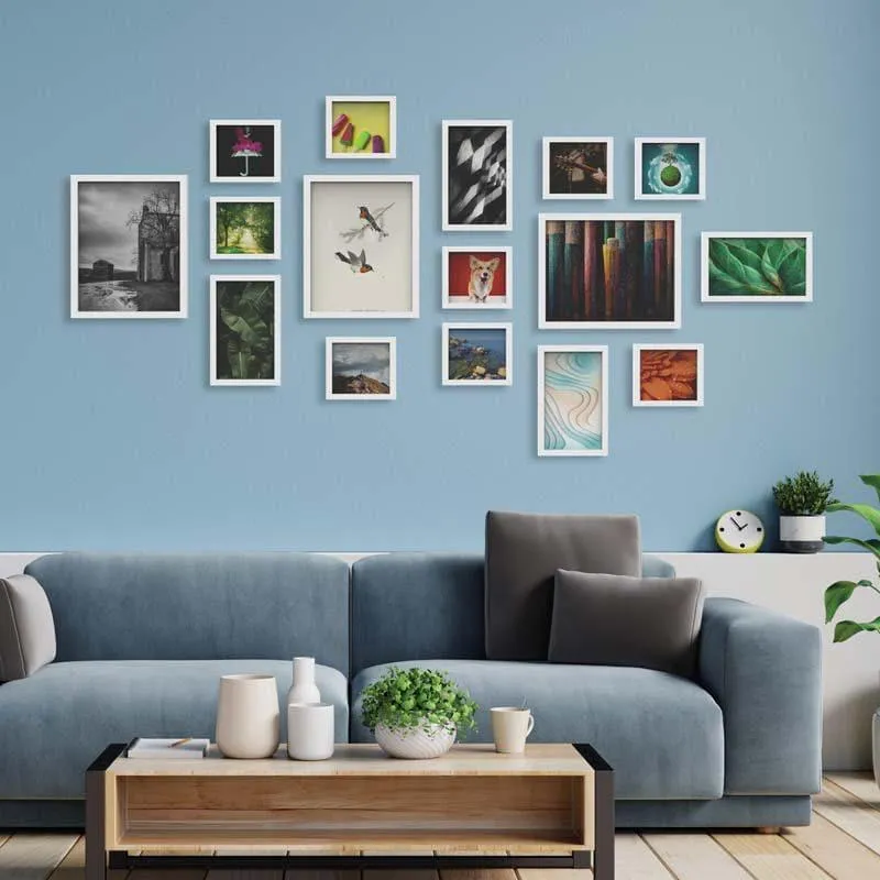 Nostalgia peeps Photo Frame Collage (White) - Set Of Sixteen media 1